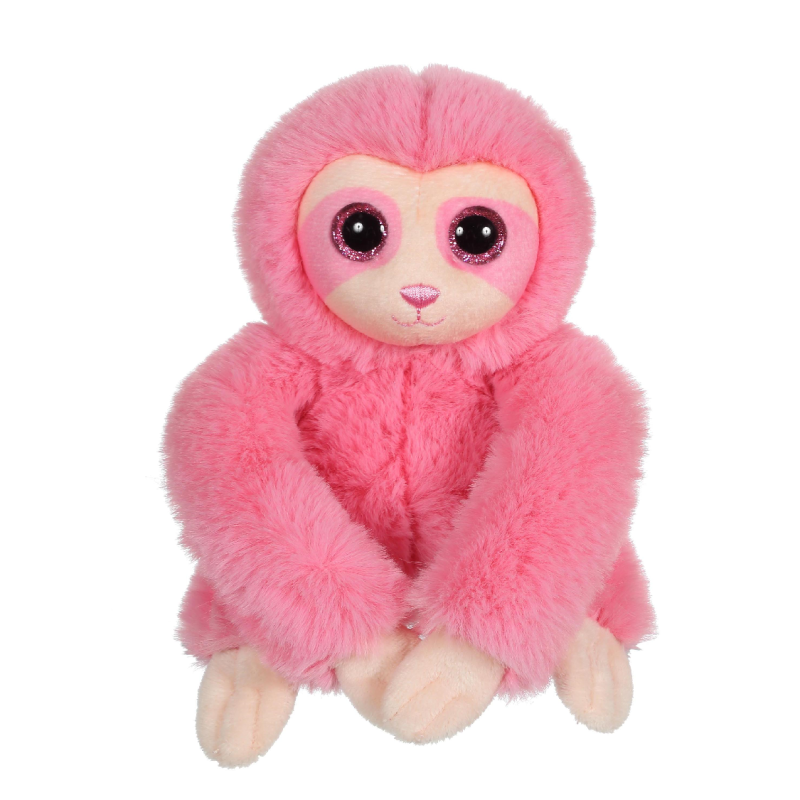  soft toy sloth pink 16 cm 